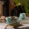Yong Feng Yuan Madame Porcelaine Bleu Lac de l'Ouest Ensemble de Tasses Couple