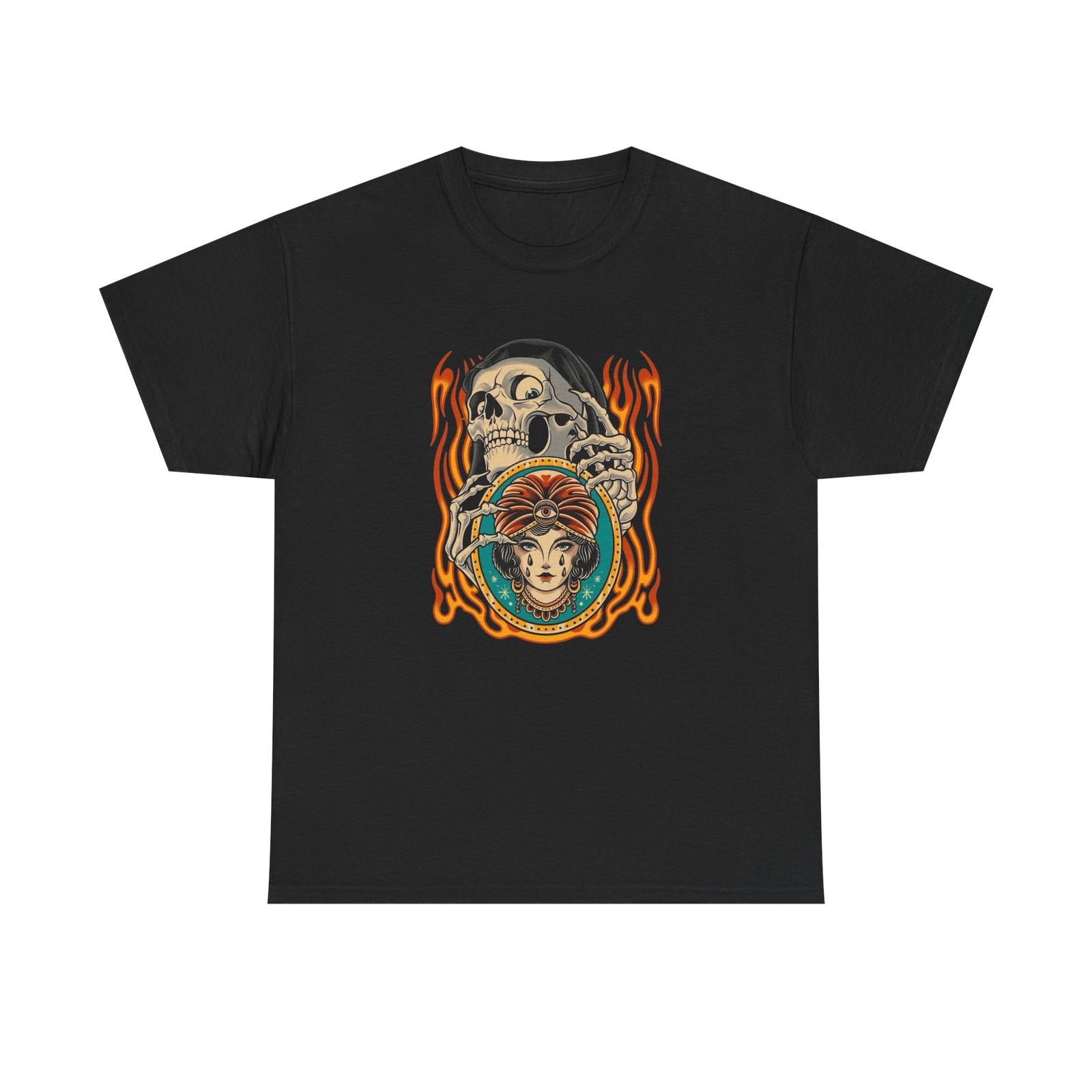 

Grim Reaper Mind Reader Graphic T Shirt Unisex Gift New AMERICAN VINTAGE 5XL різнокольоровий