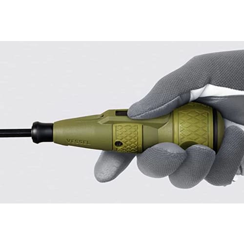 VESSEL Electric Ball Grip Driver Limited Color (Dal Green) with 1 Bit Electric Drab Ball 220USB-1DG