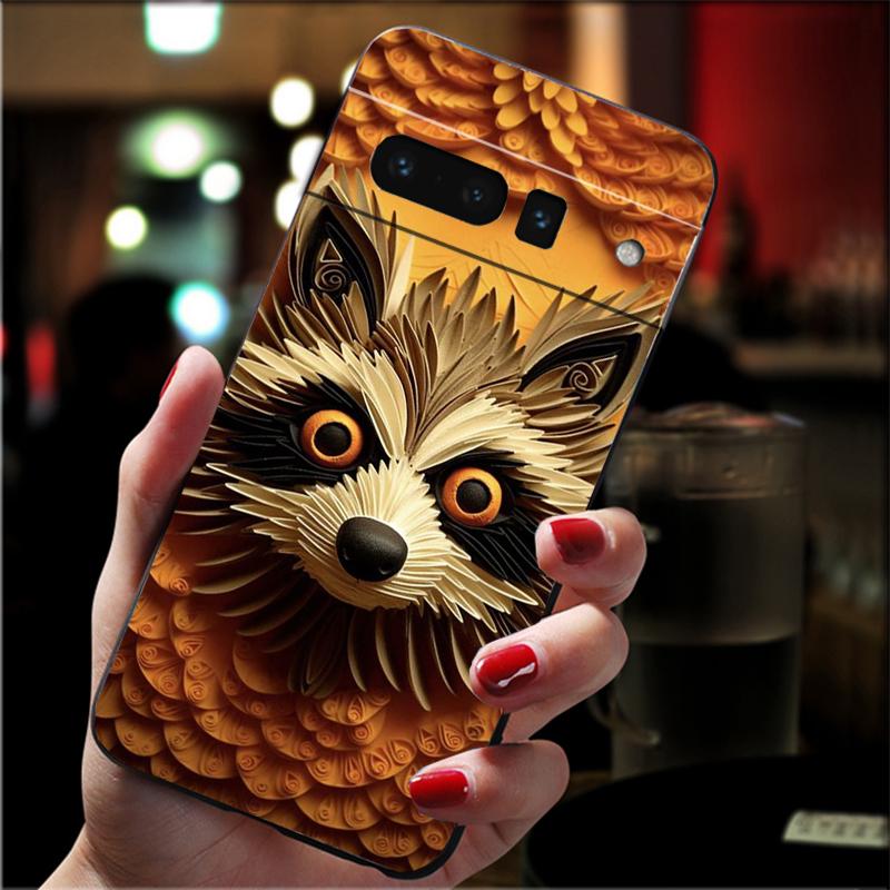 

Animal Tiger Paper Quilling Phone Case For Google Pixel 10 Pro 9 Pro XL 9A 8 7 6 Pro Pixel 8A 7A 6A Pixel 8 7 6 5 Google Pixel 6