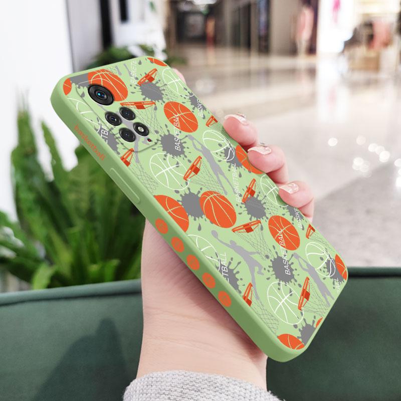 

Intense Basketball Phone Case For Xiaomi Redmi Note 14 13 12 11 11S 10 10A 10T 10S 9T 9 8 7 Pro Plus 10C 9A 9C 9T 4G 5G Cover Redmi Note 12ProPlus світло-зелений колір