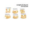 Irregular Glossy Metal Open Rings For Women Vintage Punk Gold Silver Color Personality Finger Ring Female Jewelry