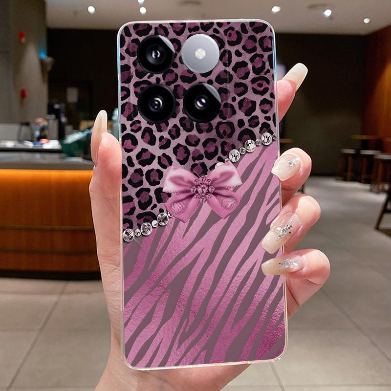 For Xiaomi 14T / Xiaomi 14T Pro Case Clear Luxury Fashion Butterfly Flower Soft TPU Silicone Casing Cover Transparent Phone Case