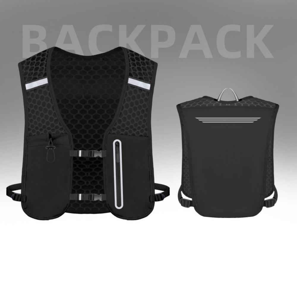 Wasserdichte Lauf-Trinkweste Tasche 2L Wasser Brusttasche Reflektierende Laufweste Tasche Radfahren