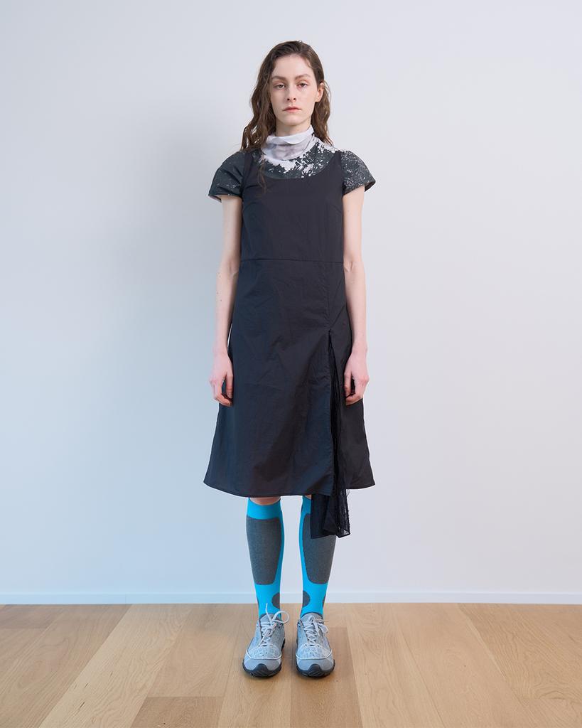 SEEN Hidden Lace Nylon Dress (Black)