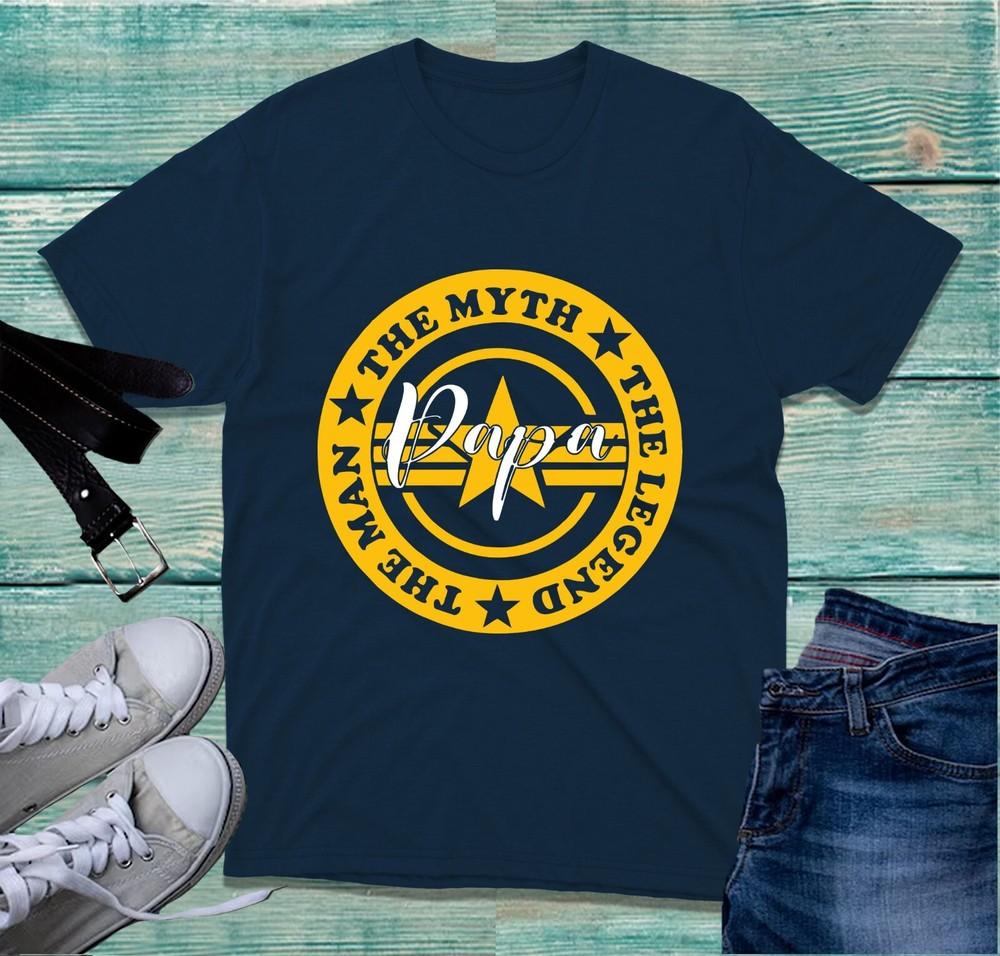 Papa The Unisex The Myth The Legend TShirt Fathers Day Daddy Gift For Dad Tee Top S