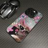 Cool Sunglasses Cat Electroplate Silver Phone Case For iPhone 17 16 15 14 13 12 11 Pro Max 17 Air 16E 7 8 Plus X XS XR Cover