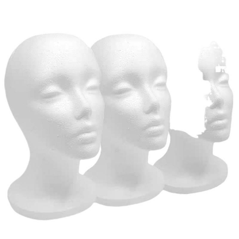 Pěnový stojan na paruky pro úpravu a stříhání vlasů Manekýn