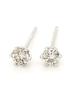 18K White Gold Diamond Stud Earrings [KASHIMA] 0.2ct