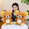 Süßes Rilakkuma Plüschtier Weicher Flauschiger Entspannungsbär Stofftier Kawaii Brauner Bär Plüschtier für Mädchen Schlafenszeit Umarmung Geburtstagsgeschenke