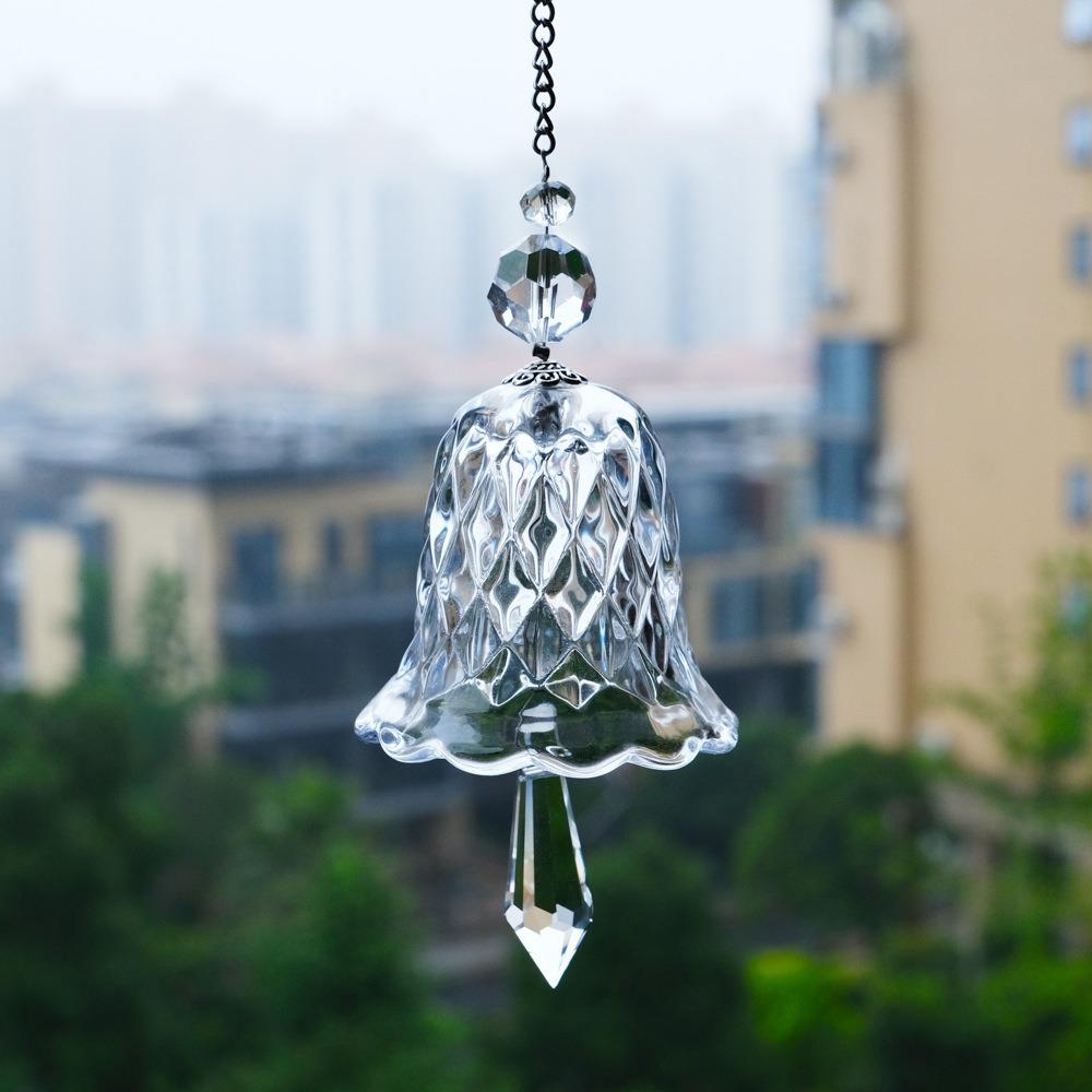 Rainbow Crystal Wind Chime Window Hanging Bell Glass Pendant Sun Catcher Christmas Decoration Home Decoration Garden Decoration