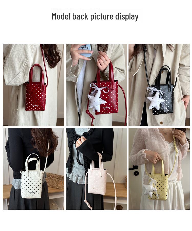 Trendy 2026 Summer Korean Polka Dot Crossbody & Shoulder Bag