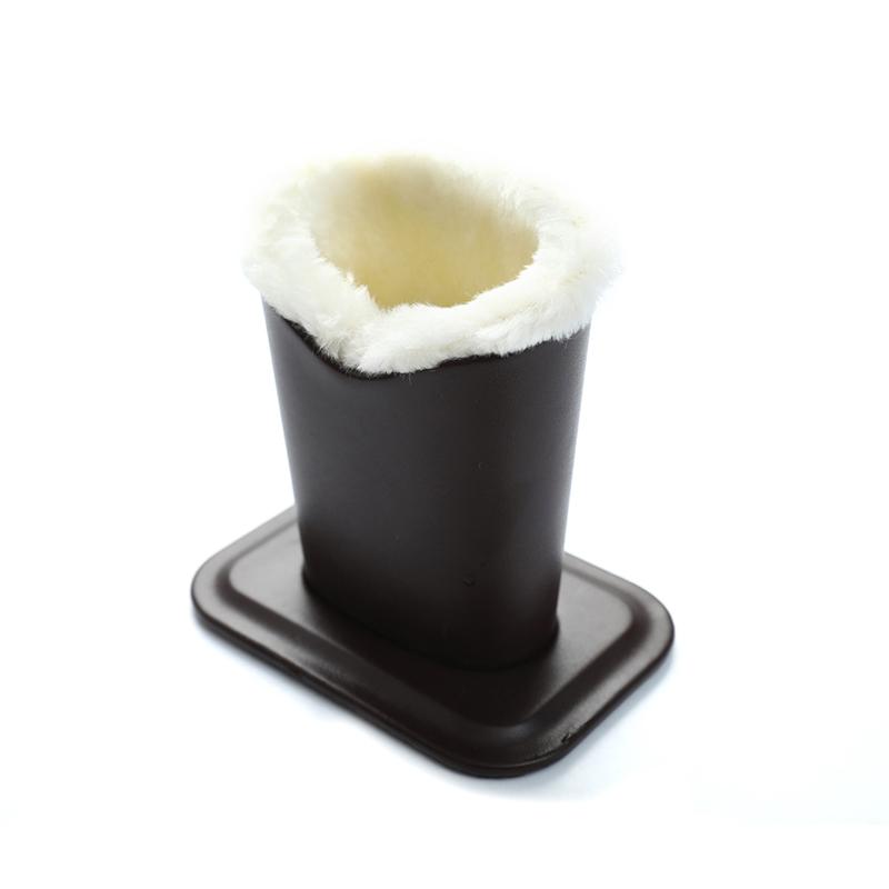 Supporti per occhiali da sole in pelle PU Supporti per occhiali da sole con custodia per occhiali con morbida fodera in peluche