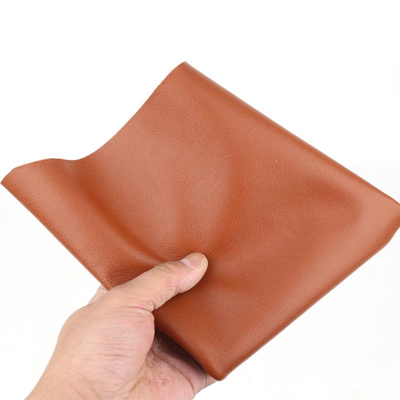 

Yellow brown top layer cowhide leather material, fine grain soft cowhide leather bag, bedside sofa renovation, car seat leather 14x21cm золотий