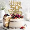 Happy 50th Birthday Cake Topper - 50th Birthday Decorations,50th Topper,50 Cake Party Decorations,50 Anniversary Decor