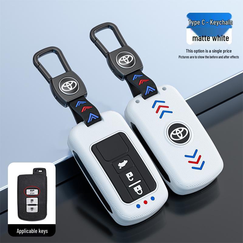 Toyota Camry Key Case for Junrui Land Cruiser - Frosted Remote Shell with Luminous Buckle