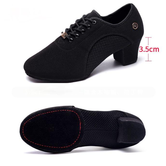 

Латинські бальні танцювальні туфлі для жінок На шнурівці Практичні Закритий носок Сучасні Сальса Навчання Виступ Танцювальні туфлі Кросівки 41