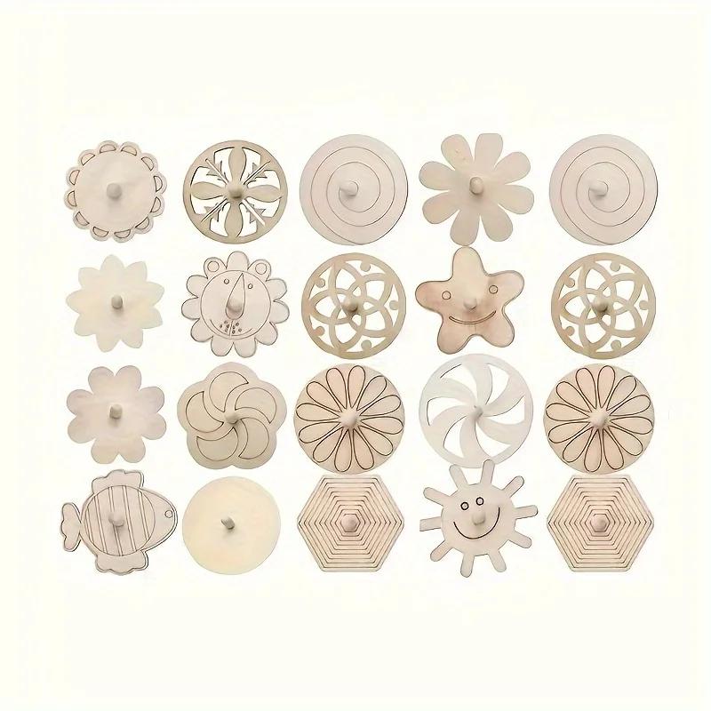 

A Top Quality New Rainbow Wooden Spinning Tops - Gyroscopic Toy for Games Party Favors & Birthday Gifts