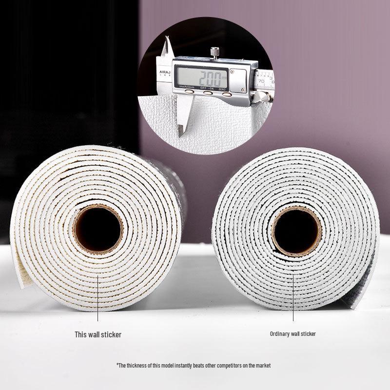 Self-Adhesive 3D Linen Wallpaper: Antibacterial, Waterproof, Mildew-Proof Wall Sticker for Bedroom Renovation