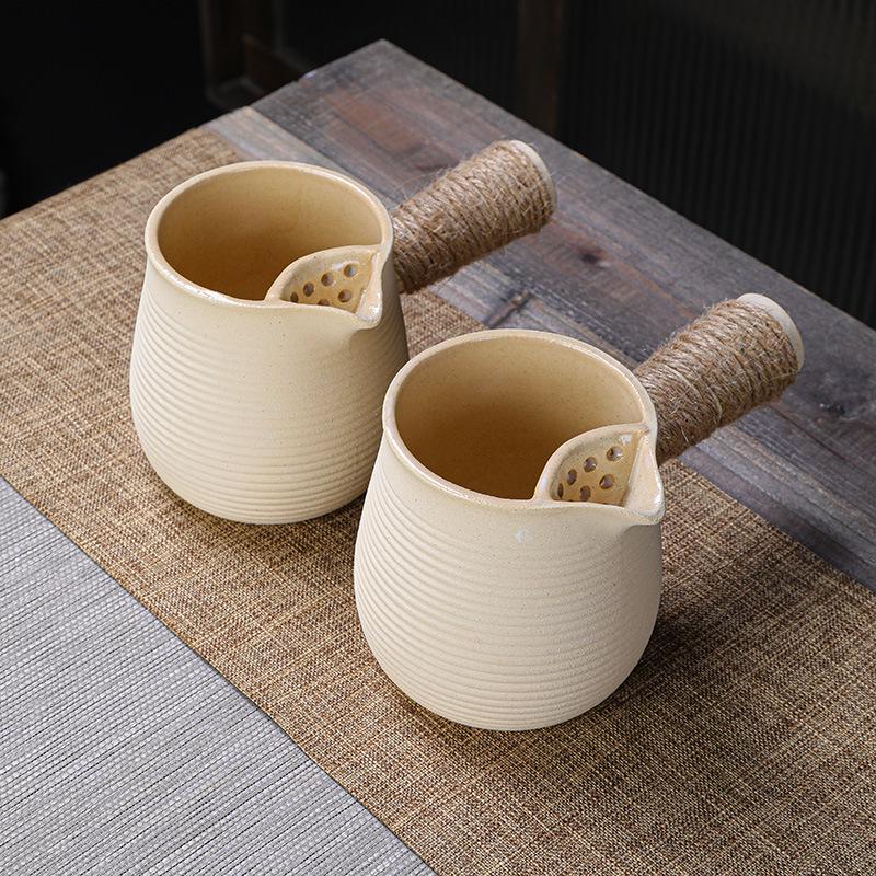 Fire-friendly Ceramic Tea Pot Set: Heat-resistant, perfect for roasting tea, boiling milk, and open flame cooking.