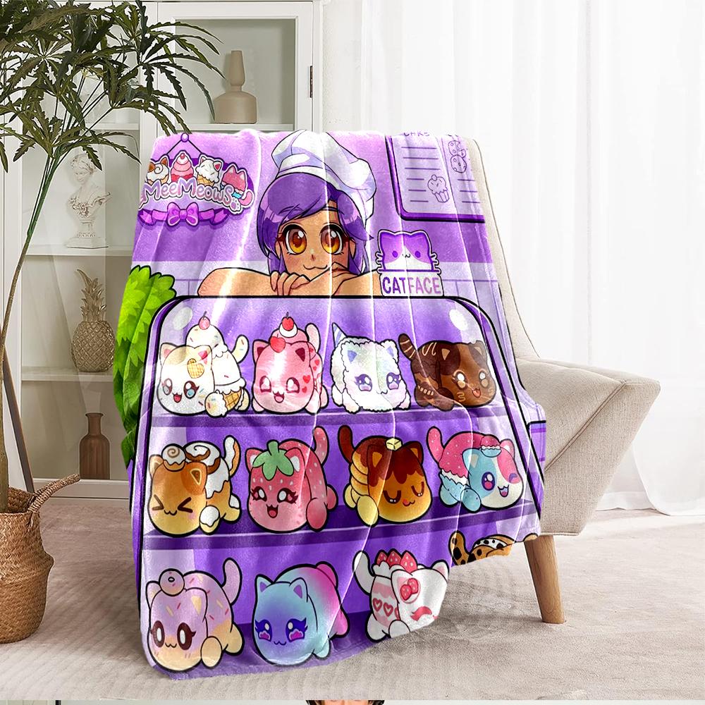 Aphmau Theme Printed Blanket - Perfect for Couch, Bed, Travel & Outdoor Use | Machine Washable, Cozy & Durable.