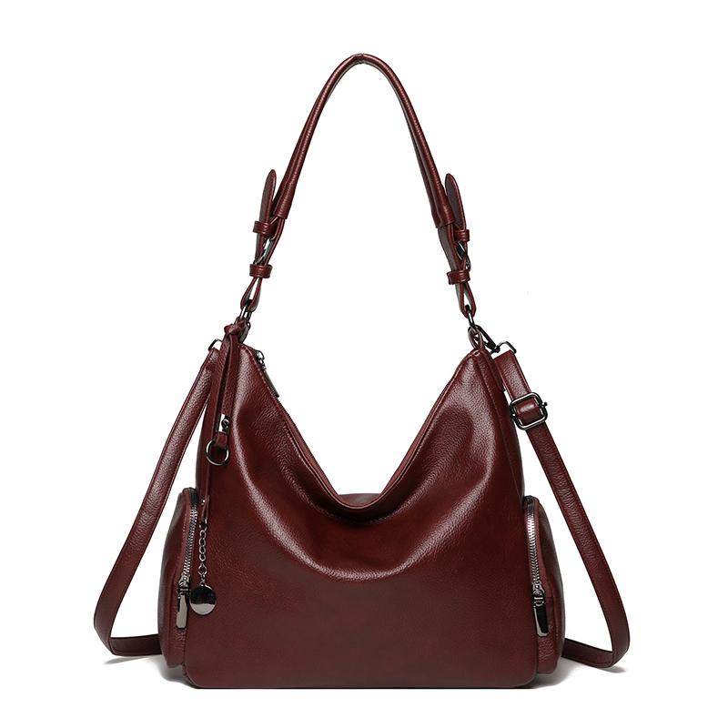 Fashionable Faux Leather Shoulder Bag,women's Large Capacity Handbag,retro Shoulder Bag,multi Pocket Crossbody Bag Suitable for Daily Use and Shopping