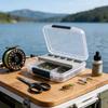 Spoon Hook Baits Organizers Tray Flying Fishing Tackle Waterproof Fly Storage Box Fishing Tackle Box with Sponge Pad