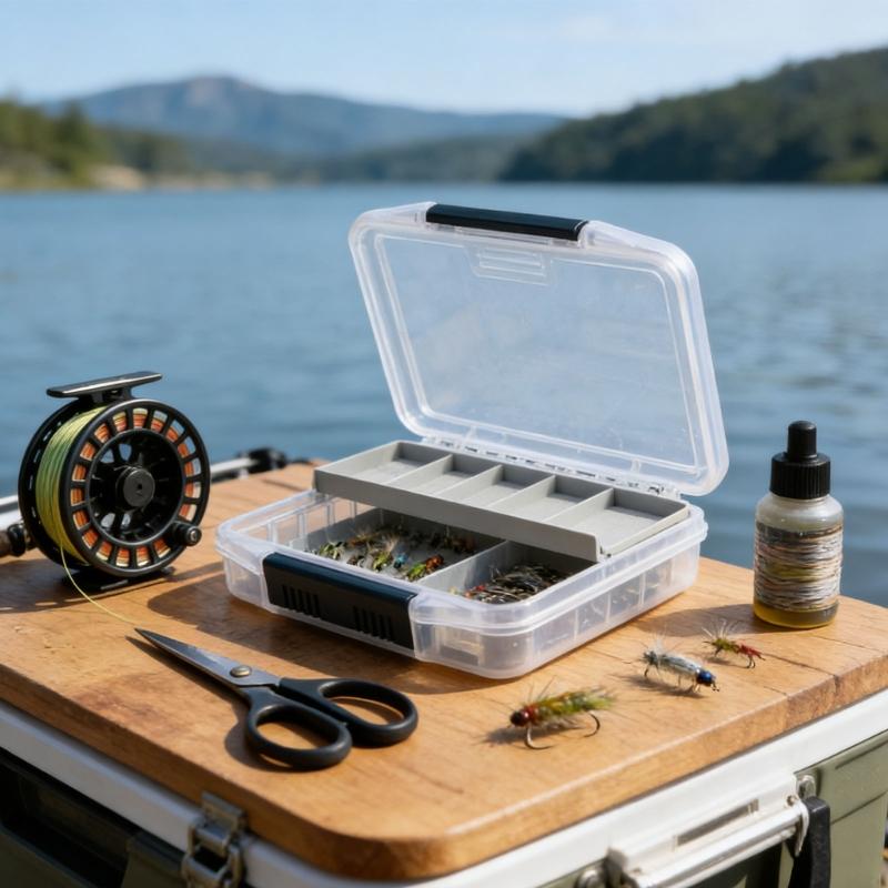 Spoon Hook Baits Organizers Tray Flying Fishing Tackle Waterproof Fly Storage Box Fishing Tackle Box with Sponge Pad