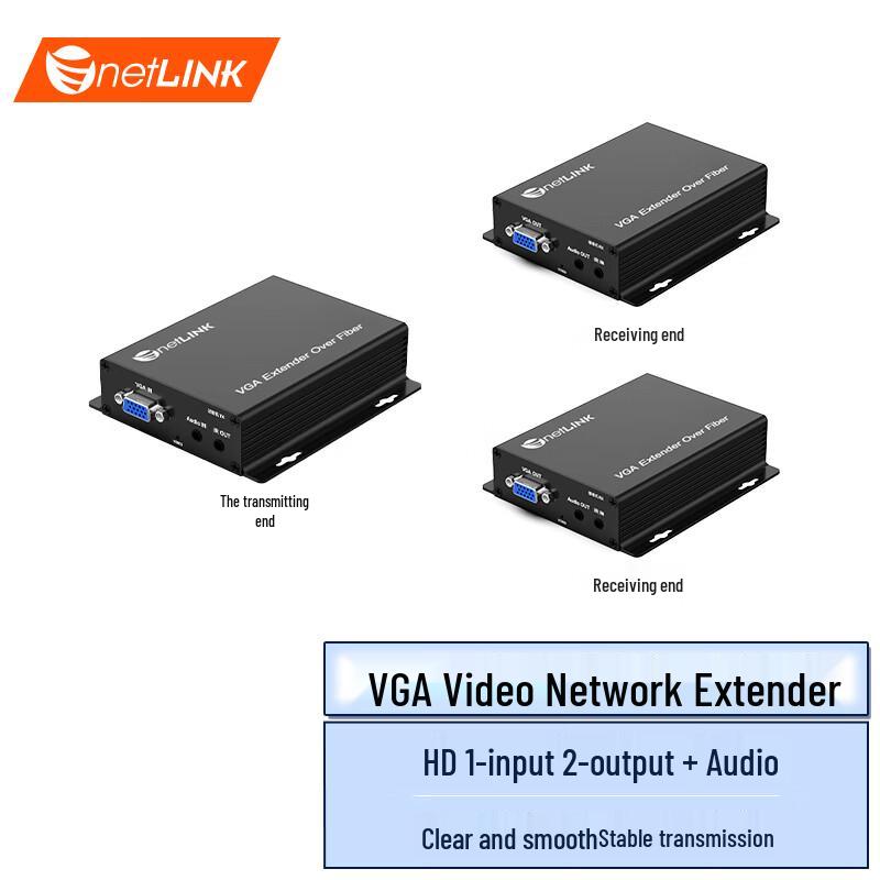 netLINK VGA HD Video Fiber Optic Extender