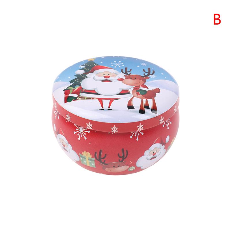 

1 шт. рождественские металлические жестяные банки для кофе, чая, специй, конфет, ювелирных изделий, контейнеры для изготовления свечей, коробки для украшений