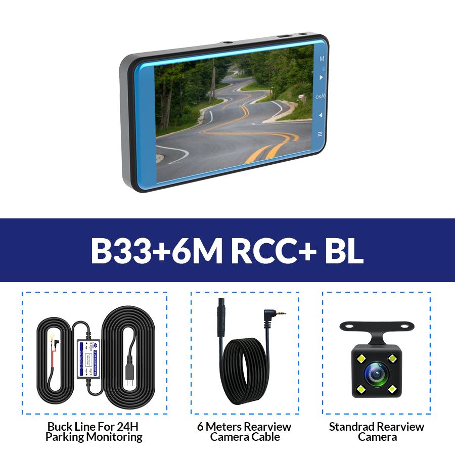 E-ACE FHD 1080P GPS Dash Cam with 3-inch IPS Screen, WDR, 32GB Storage & Parking Monitoring