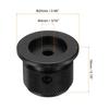 Uxcell Set Aluminum Potentiometer 4mm Inner Universal Control Knobs for Guitar and 25mm Outer Black 4-Piece Knobs, Diameter, Volume/Tone Bass,