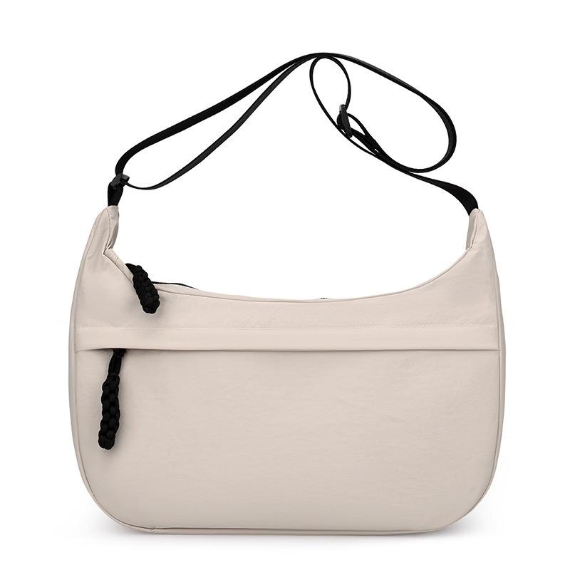 Neue Retro-Literarische Canvas-Tasche Damen Schulter Umhängetasche Große Kapazität Leicht Lässige Knödeltasche