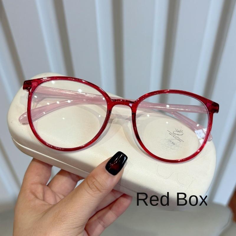 Fashion Anti Blue Light Round Reading Glasses Women Men Anti-radiation Presbyopic Glasses