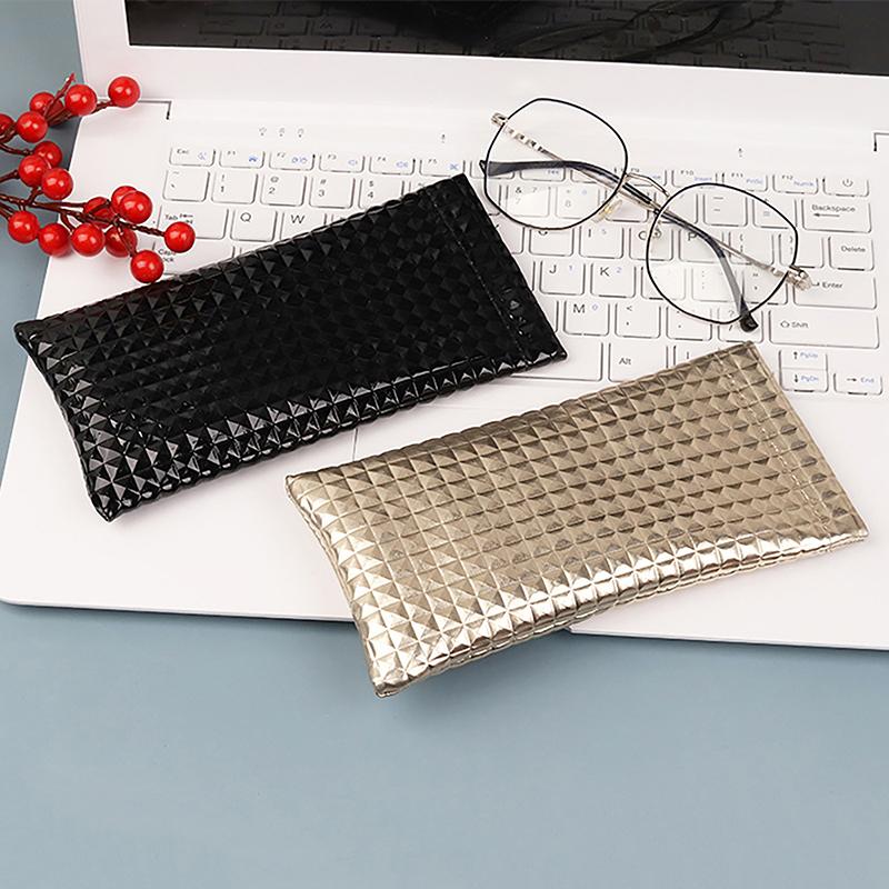 Candy Color Pu Leather Sunglasses Bag For Women Men Glasses Case Wallet Storege Cases Portable Waterproof Glasses Storege Bags