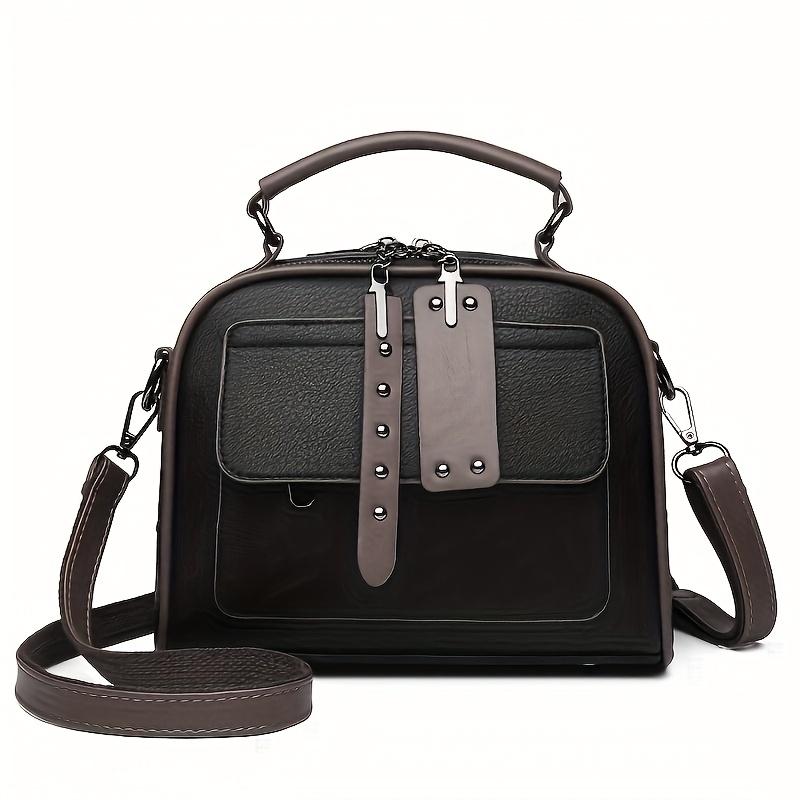 New Fashiable Women's Versatile Bag, Multi-layer Large Capacity Shoulder Bag, Simple Casual Leather Crossbody Bags