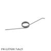 10pcs/lot Garbage Can Adjustable Torsion Spring 0.7MM wire diameter Stainless Steel 304 150 Degree FUMAO Custom Springs