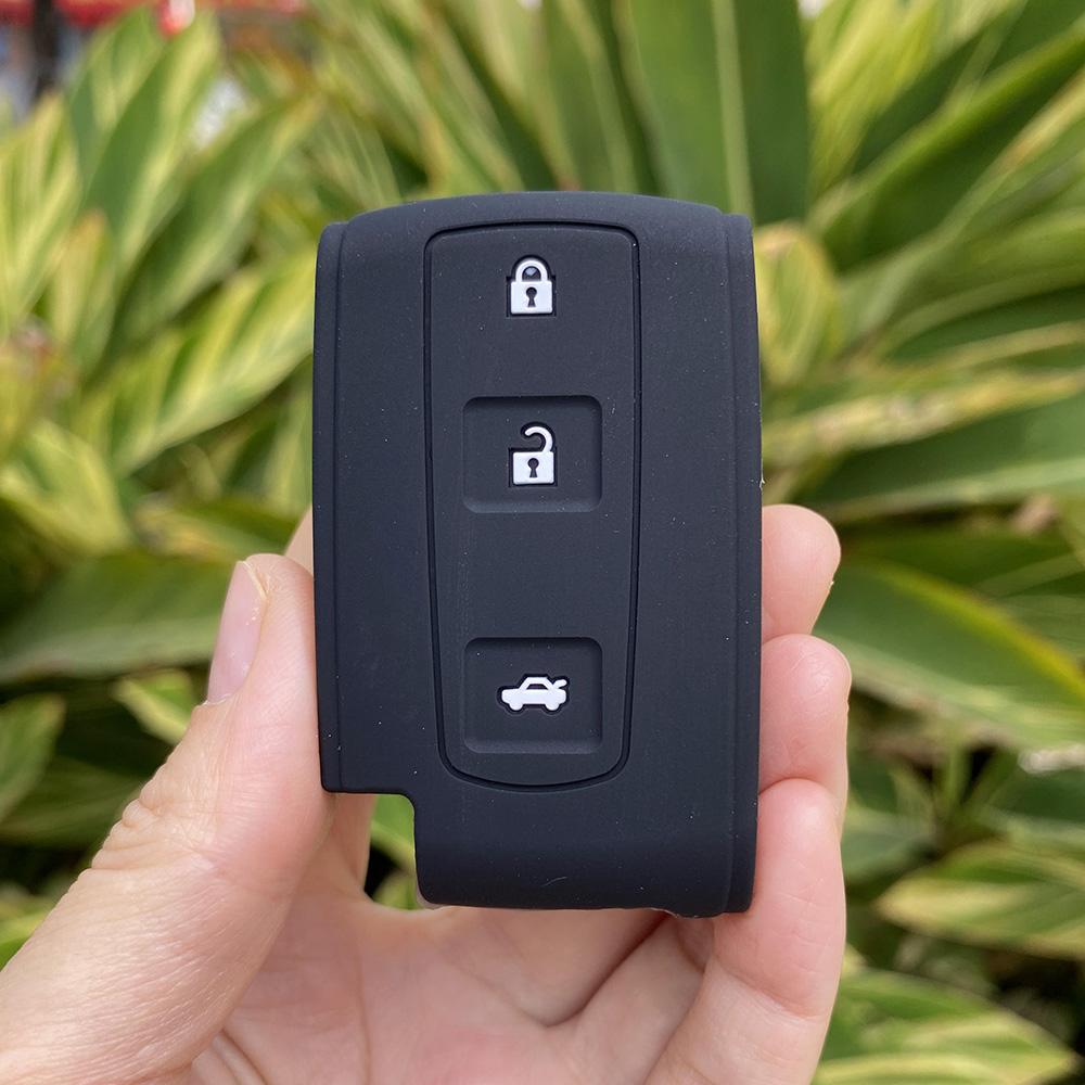 

Silicone Car Key Fob Cover Case Shell Set for TOYOTA Corolla Verso 2004 2006 2007 Prius Gen 20 2005 2008 Remote Key Accessories