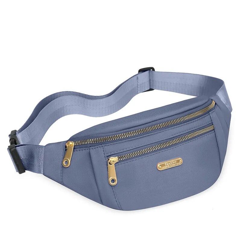 Midjeväskor för kvinnor Oxford Fritidsfärg Midjeväska Axel Crossbody Bröstväskor Handväskor Matchande Messenger-bältesväskor