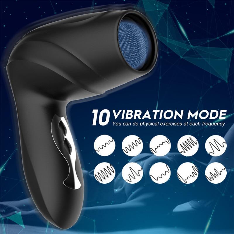 JM New Auto Sucking Masturbator Cup Smart Pulse Vibrator Penis Delay Trainer Blowjob Sex Toy for Men