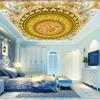 Tapete 3D Goldenes Europäisches Muster Wandbild Europäischer Stil Abgehängte Decke 3D Wandbild Wohnzimmer Schlafzimmer Dekoration Wandbild