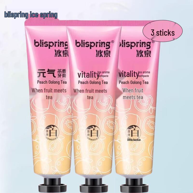 Blispring Peach Oolong Tea Toothpaste 3-Pack