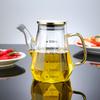 500/800ml Cooking Seasoning Bottle Dispenser Glass Olive Oil Sauce Vinegar Pot Bottles with Handle Lid Kitchen Cooking Container