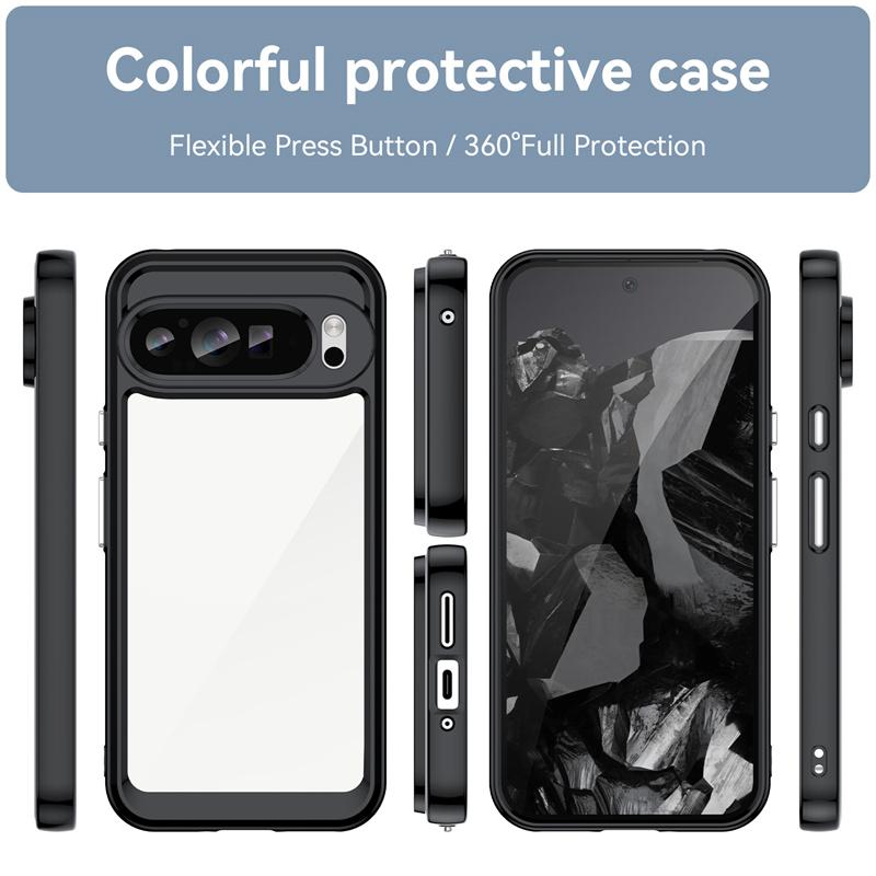 Transparent Colorful TPU Case for Google Pixel 10 9 Pro XL 9A 8A 8 Pro Protective Cover Clear Fundas Coque Capa