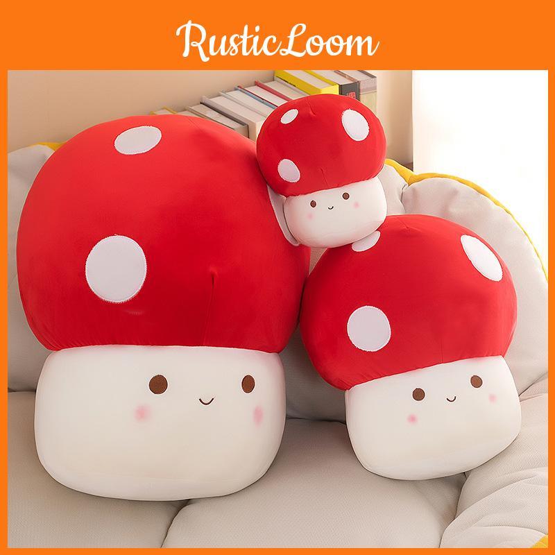 Plush Adorable Mushroom Toy Stuffed Doll With Pp Cotton Filling For Kids Gift
