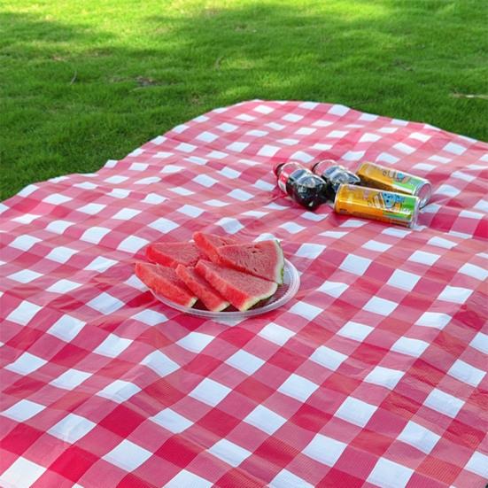 Plaid Disposable Tablecloth Waterproof Checkered Table Cover Outdoor Tablecloth for Picnic Camping Barbecue