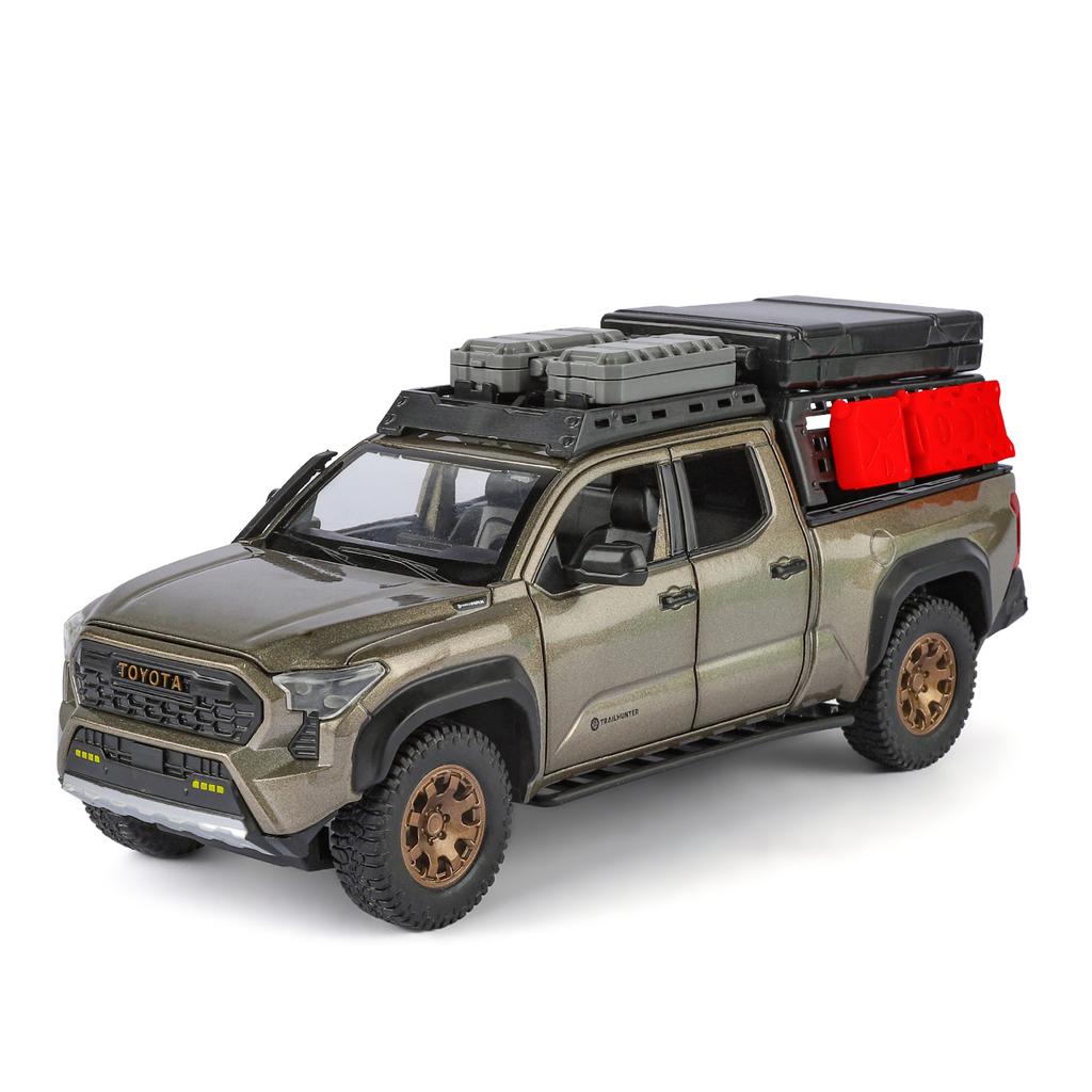 1/24 Toyota Tacoma Off Road SUV Alloy Diecast Model Car Sound and Light Pull Back Children Toy Car Birthday Gifts for Boy Kids