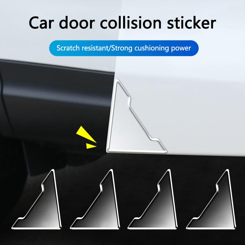 2Pcs transparent Car Door Corner Protection Decals Stickers For Citroen C1 C2 C4 C6 C3-XR Picasso Grand DS3 DS5 Auto Accessories