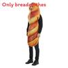 Costume di Halloween Cibo Cosplay Tuta Pane Per Adulti Con Miscela di Poliestere Per Feste a Tema