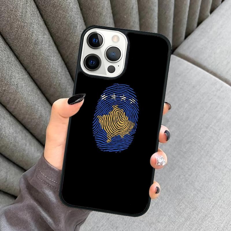 Kosovo Flagge Handyhülle Für iPhone 17 Air 16 16e 15 13 14 Pro Max 11 12 Plus 2022 MAX Hülle Cover coque